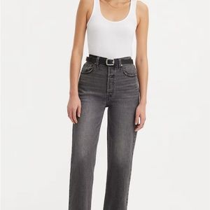 Levi’s Ribcage Straight | Well Worn Black | Size 26 Waist